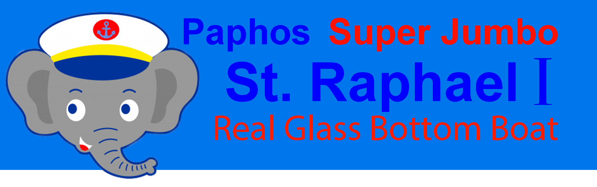 Paphos Super Jumbo St. Raphael I Real Glass Bottom Boat