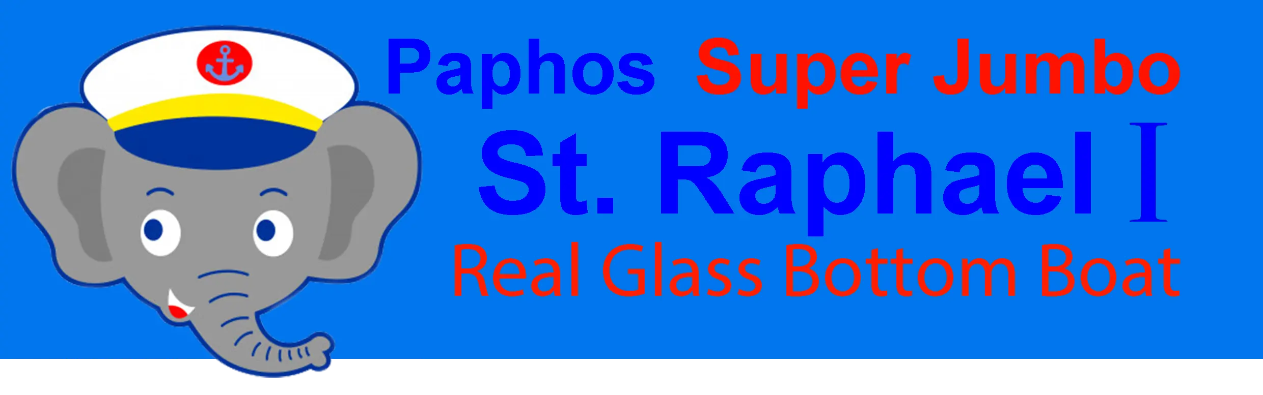 Paphos Super Jumbo St. Raphael I Real Glass Bottom Boat